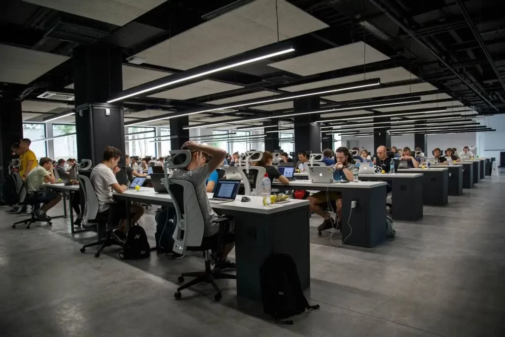 People sitting in the office