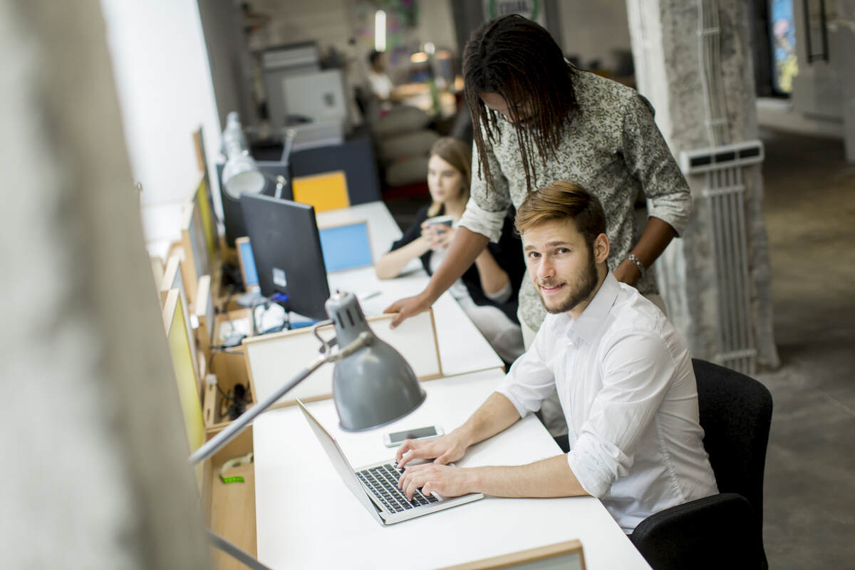 Young people in the office