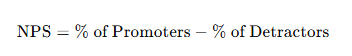 Calculating NPS Formula